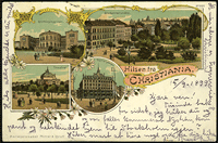 gammelt postkort av typen "Hilsen Fra".