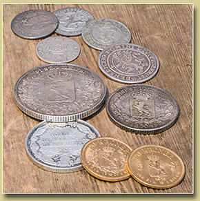 mynter på auksjon