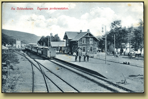 postkort fagernes jernbanestasjon