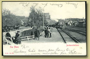 postkort moss jernbanestasjon