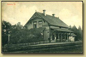 jernbanepostkort eidsberg stasjon