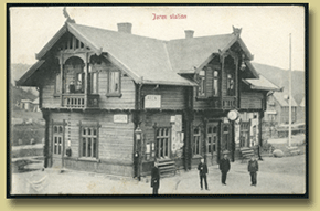 jernbanepostkort Jaren Station