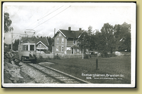 postkort ekebergbanen bråten stasjon