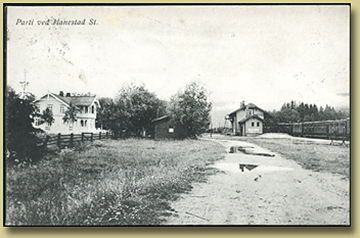 jernbanepostkort Hanestad