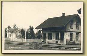 jernbanepostkort urskog stasjon