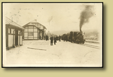 postkort riise jernbanestasjon