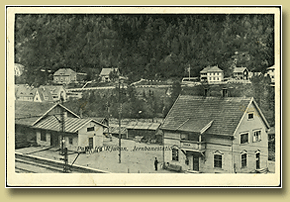 jernbanepostkort rjukan stasjon